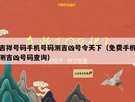 易经 号码吉凶|号码吉凶 号码测吉凶 号码吉凶查询 号码吉凶测试 号码吉凶分析